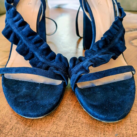 CHLOE Suede Block Heels - Picture 3 of 7